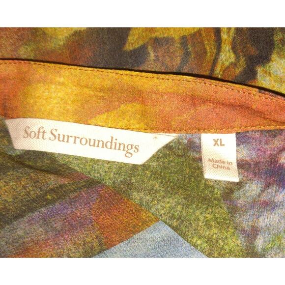 Soft Surroundings Top Topper Womens XL Sheer Boho Lightweight Sequins Pretty! - Picture 7 of 16